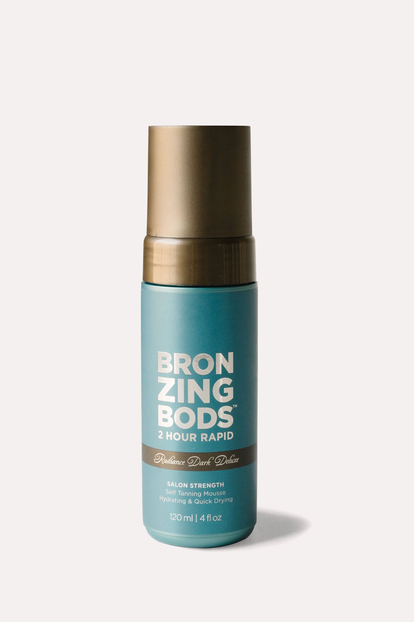 Bronzing Bods 2‑hour express Ultra‑Dark self‑tanning quick dry mousse bottle front view