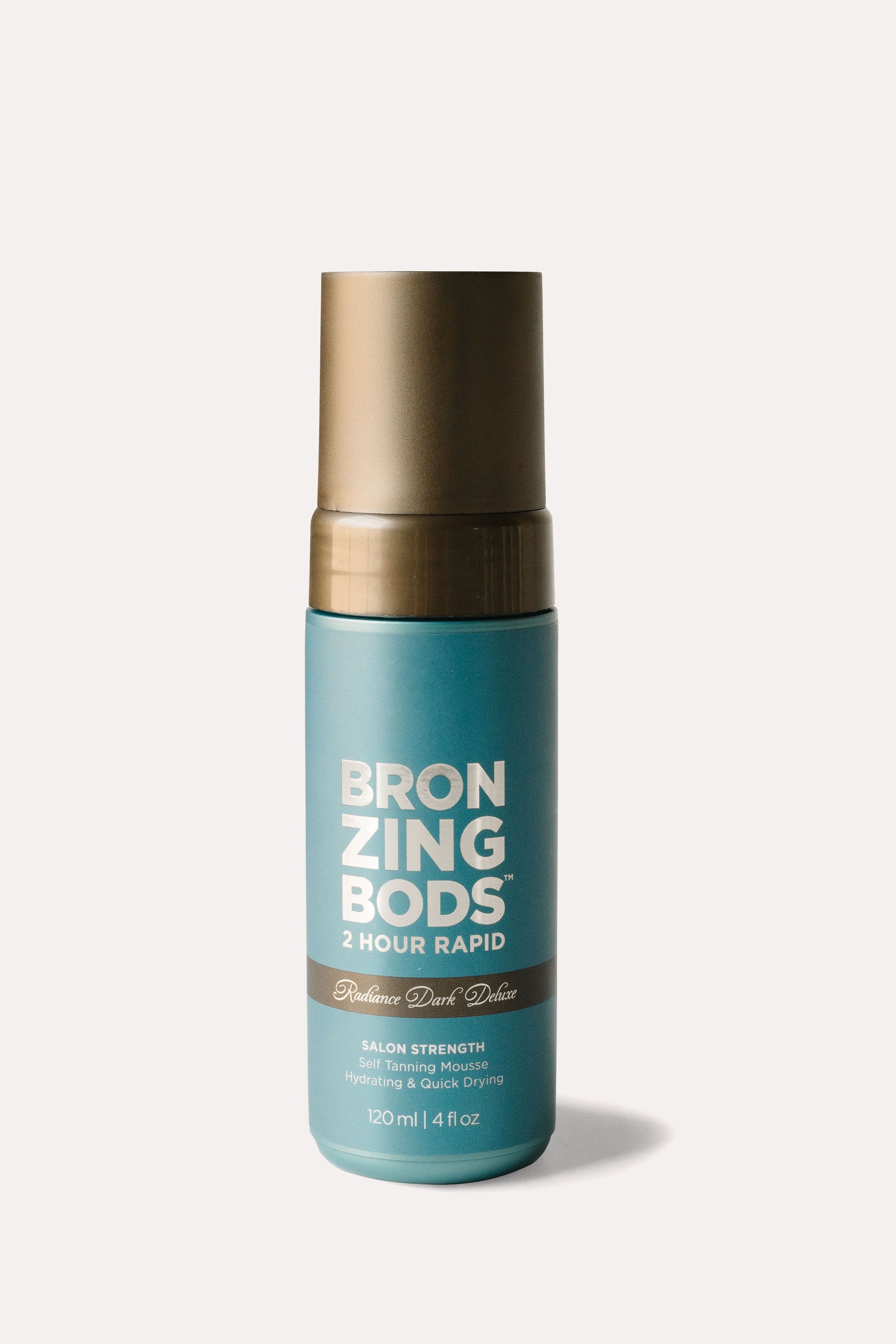 Bronzing Bods 2‑hour express Ultra‑Dark self‑tanning quick dry mousse bottle front view