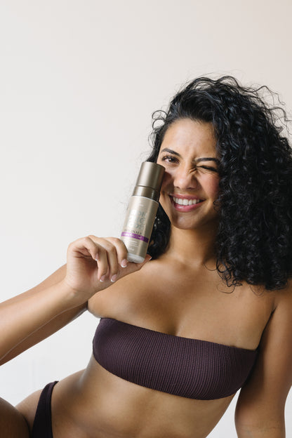 Close‑up of Bronzing Bods Ultra‑Dark mousse bottle – cruelty‑free & Australian made icons